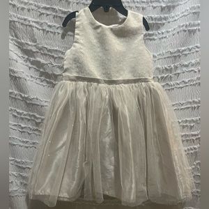 Gold Nanette Toddler Girls Sparkling Dress Size 4T